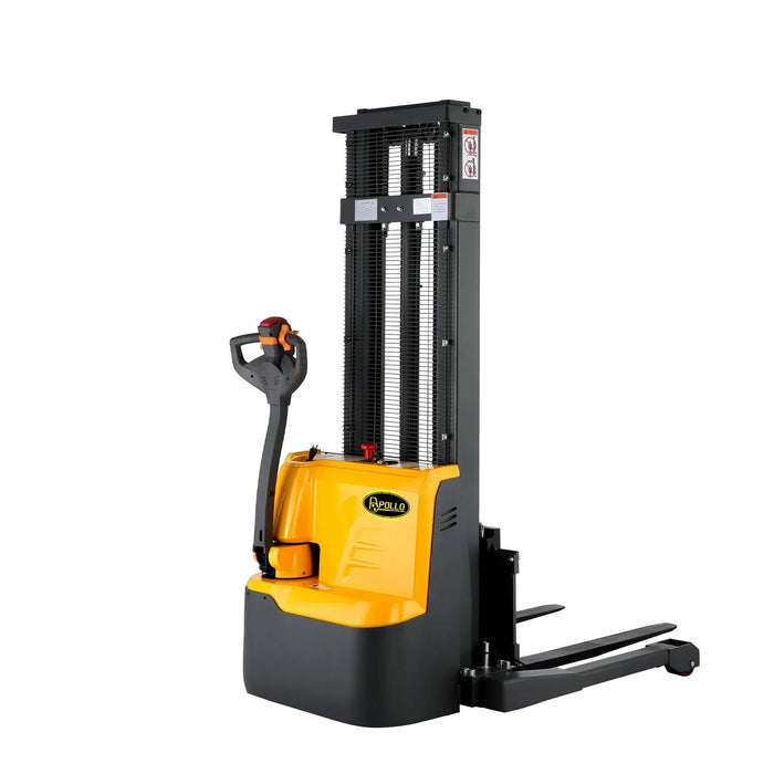 Apollolift Powered Forklift Full Electric Walkie Stacker 2640lbs Cap. Straddle Legs. 118" lifting A-3042