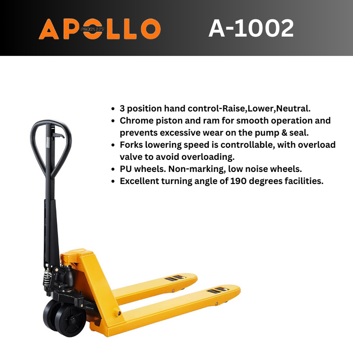 Loading and Unloading Warehouse Pallet Forklift Hand Pallet Jack 4400lbs.48"x27" A-1002
