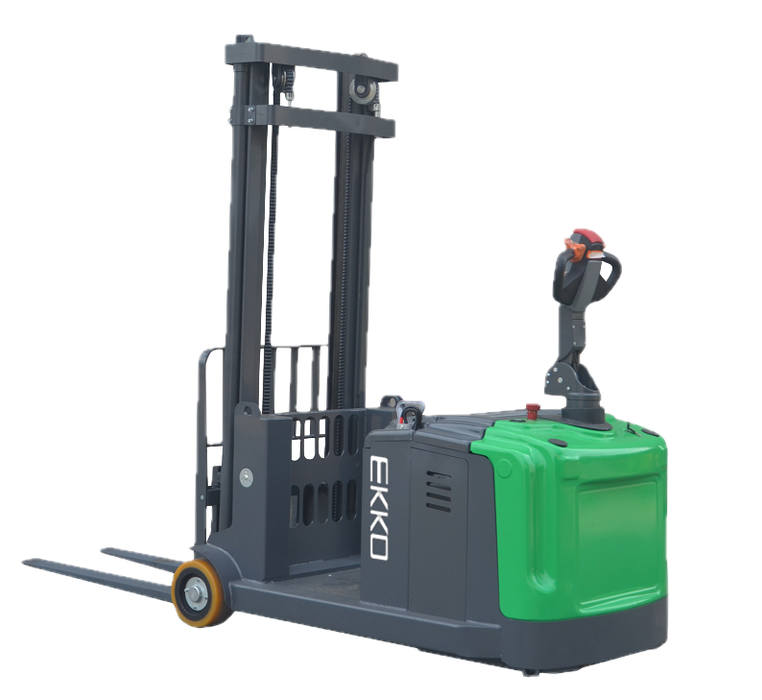 Electric Counterbalanced Stacker | 3300 lb Capacity | 130" Lift Height | EKKO EK14-130Li