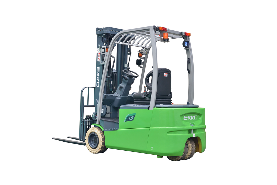 Electric Forklift | 4000 lb Capacity | 189" Lift Height | 3 Wheel | EKKO EK18A-189LI