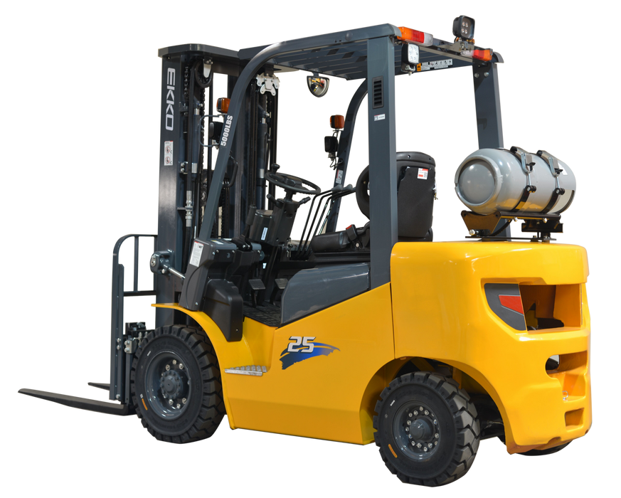 Forklift | 5000 lb Capacity | 189" Lift Height | Liquid Propane | EKKO EK25LP