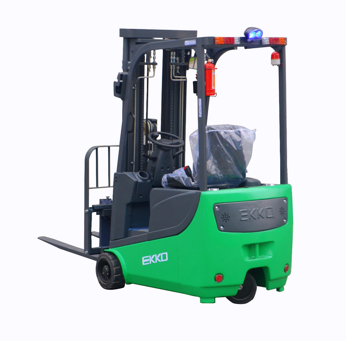 Electric Forklift | 3300 lb Capacity | 189" Lift Height | 3 Wheel | EKKO EK15A-189LI