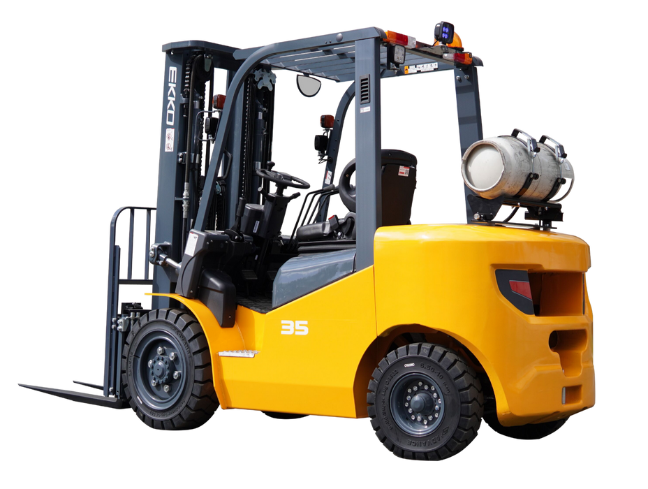 Forklift | 7000 lb Capacity | 189" Lift Height | Liquid Propane | EKKO EK35LP