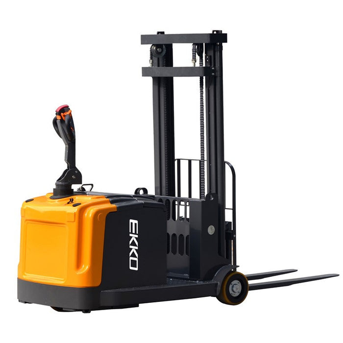 Electric Counterbalanced Stacker | 3300 lb Capacity | 138" Lift Height | EKKO EK14-138