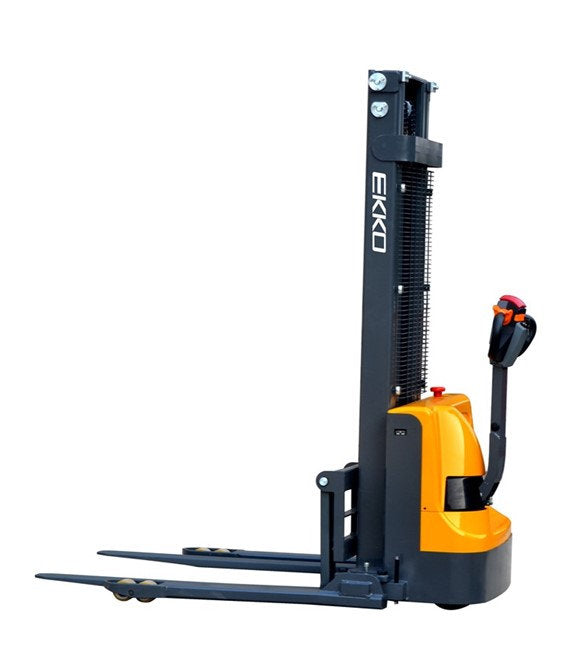 Electric Straddle Stacker | 3000 lb Capacity | 145" Lift Height | EKKO EB12EA