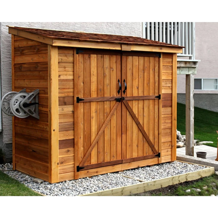 SpaceSaver Shed with Double Doors 8'x4'