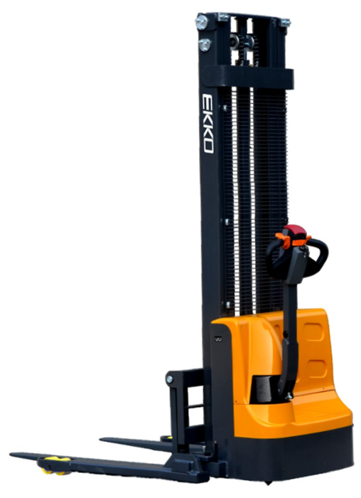 Electric Straddle Stacker | 2640 lb Capacity | 138" Lift Height | EKKO EB12E-138