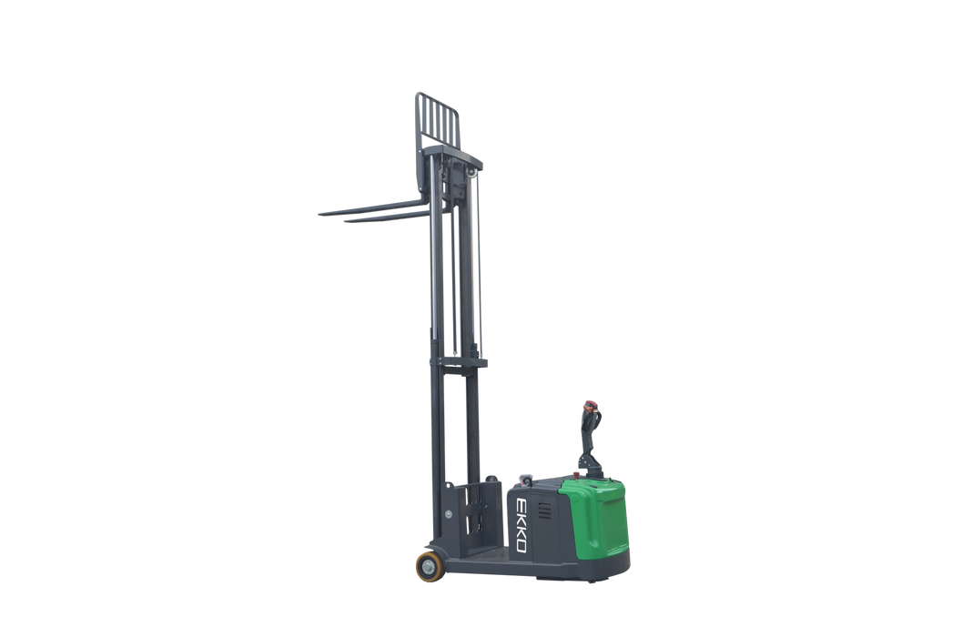 Electric Counterbalanced Stacker | 3300 lb Capacity | 189" Lift Height | EKKO EK14-189LI