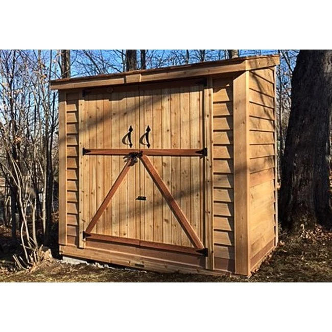 SpaceSaver Shed with Double Doors 8'x4'