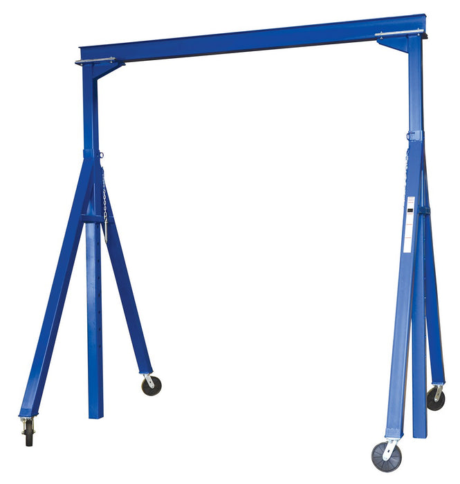 Gantry Crane | 8000 lb Capacity | 15 ft by 14 ft | Steel | Phenolic Casters | Vestil AHS-8-15-14