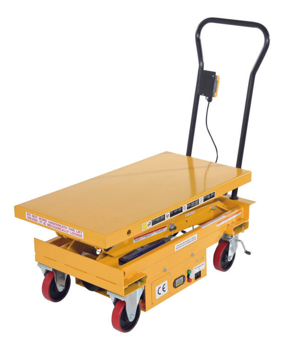 Lift Cart | 1000 lb Capacity | 20.5" x 39.75" | Electric Powered Hydraulic | Steel | Vestil CART-1000D-DC