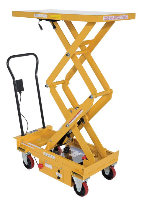 Lift Cart | 1000 lb Capacity | 20.5" x 39.75" | Electric Powered Hydraulic | Steel | Vestil CART-1000D-DC