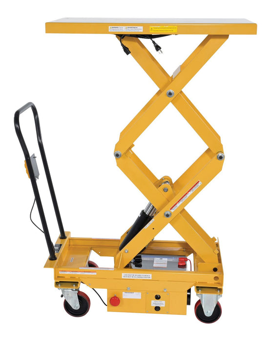 Lift Cart | 1000 lb Capacity | 20.5" x 39.75" | Electric Powered Hydraulic | Steel | Vestil CART-1000D-DC