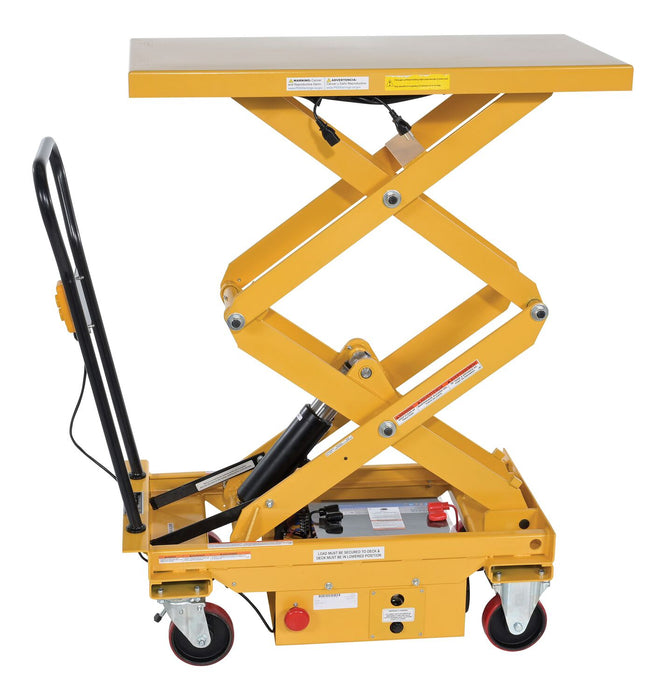 Lift Cart | 1000 lb Capacity | 20.5" x 39.75" | Electric Powered Hydraulic | Steel | Vestil CART-1000D-DC