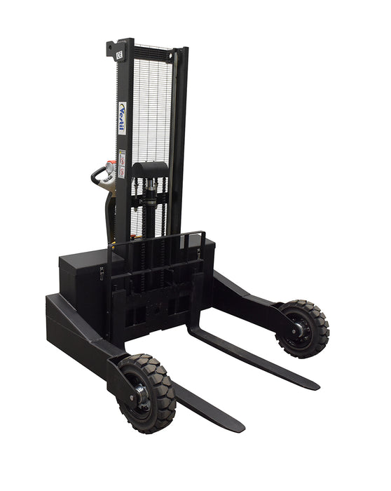 Rough Terrain Electric Stacker | 3000 lb Capacity | 62" Lift Height | Vestil RT-S-62-AF