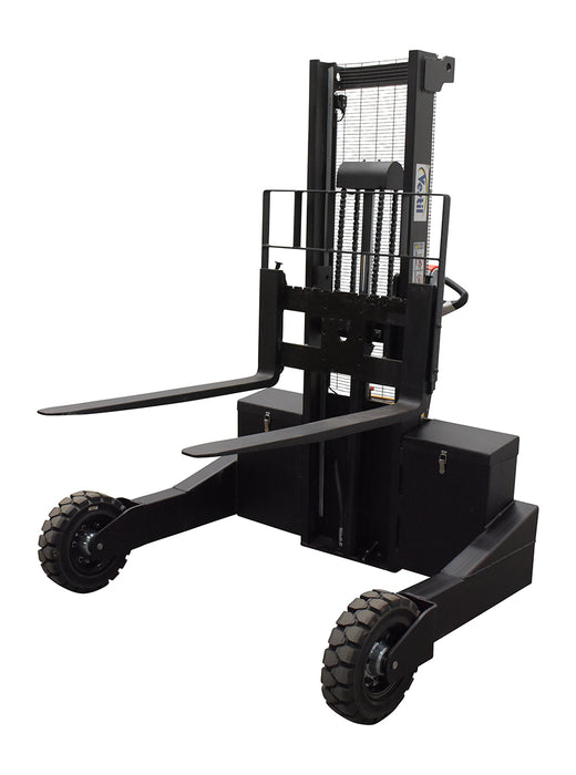 Rough Terrain Electric Stacker | 3000 lb Capacity | 62" Lift Height | Vestil RT-S-62-AF