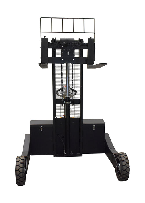 Rough Terrain Electric Stacker | 3000 lb Capacity | 62" Lift Height | Vestil RT-S-62-AF