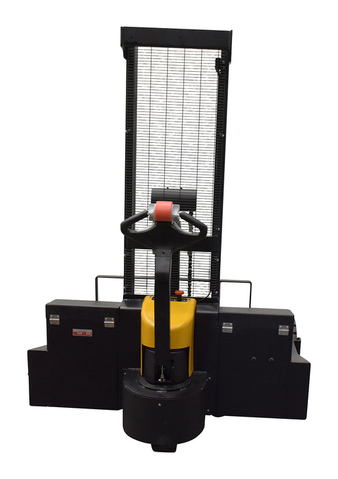 Rough Terrain Electric Stacker | 3000 lb Capacity | 62" Lift Height | Vestil RT-S-62-AF