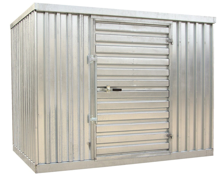 Storage Building | 2750 lb Floor Capacity | Galvanized Steel | Vestil STOR-96-G-W-1RH