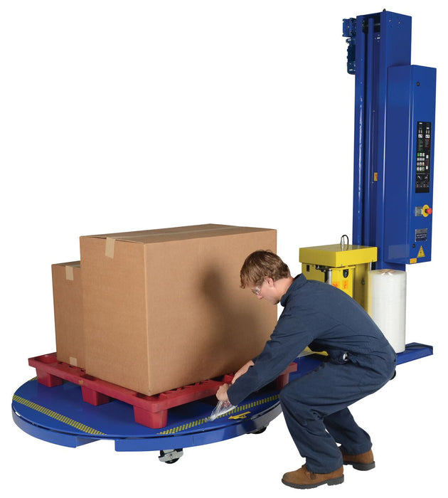 Stretch Wrap Machine | Automatic | 4000 lb Capacity | 60" Turntable Diameter | Steel | Vestil SWA-60-AW