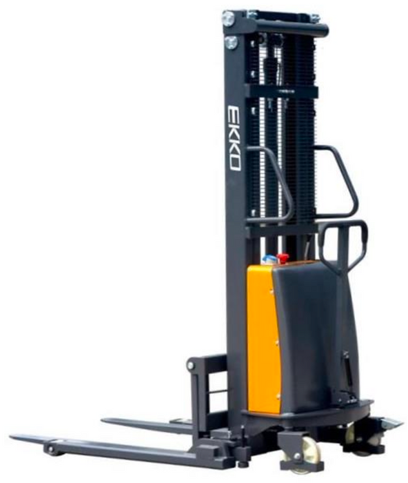 Semi-Electric Straddle Stacker | 3300 lb Capacity | EKKO EA15B