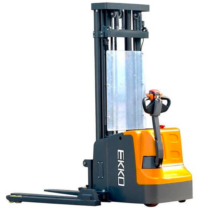 Electric Straddle Stacker | 4000 lb Capacity | 138" Lift Height | EKKO EB18E