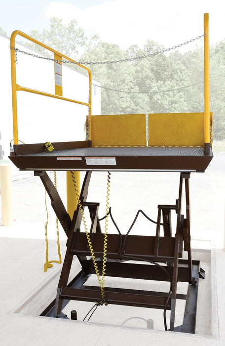 Scissor Dock Lift | 5000 lb Capacity | 6 ft x 8 ft | Vestil WL-100-5-68