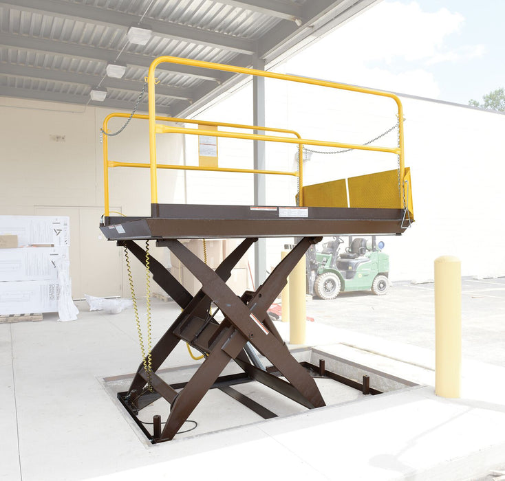 Scissor Dock Lift | 5000 lb Capacity | 6 ft x 8 ft | Vestil WL-100-5-68